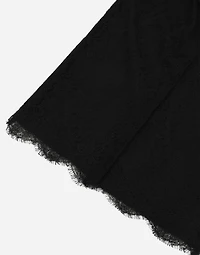 Chantilly lace midi skirt