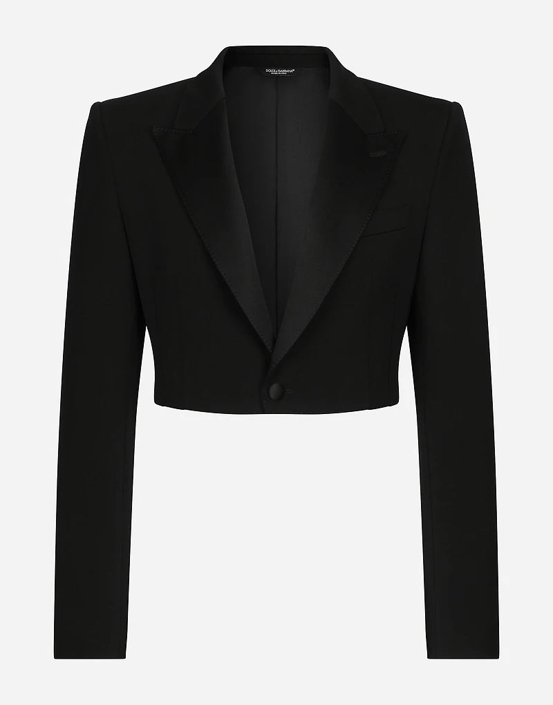 Single-breasted wool Spencer jacket