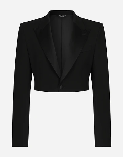 Single-breasted wool Spencer jacket