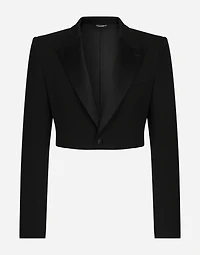 Single-breasted wool Spencer jacket