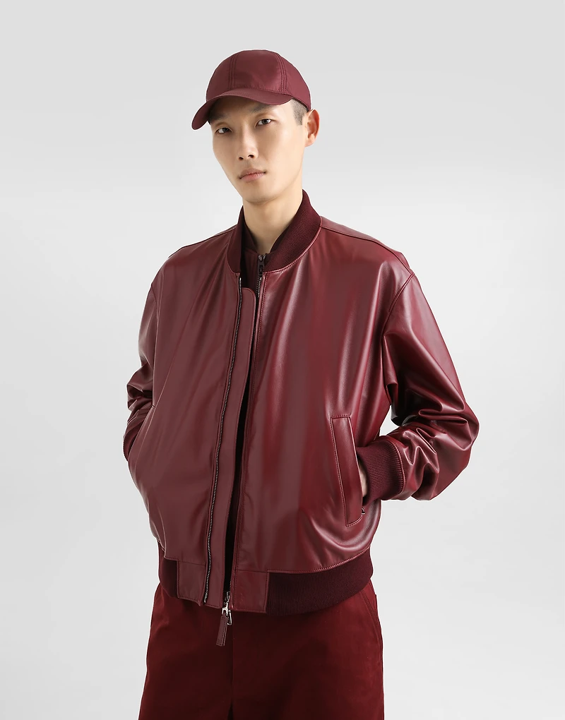 Sheepskin bomber jacket