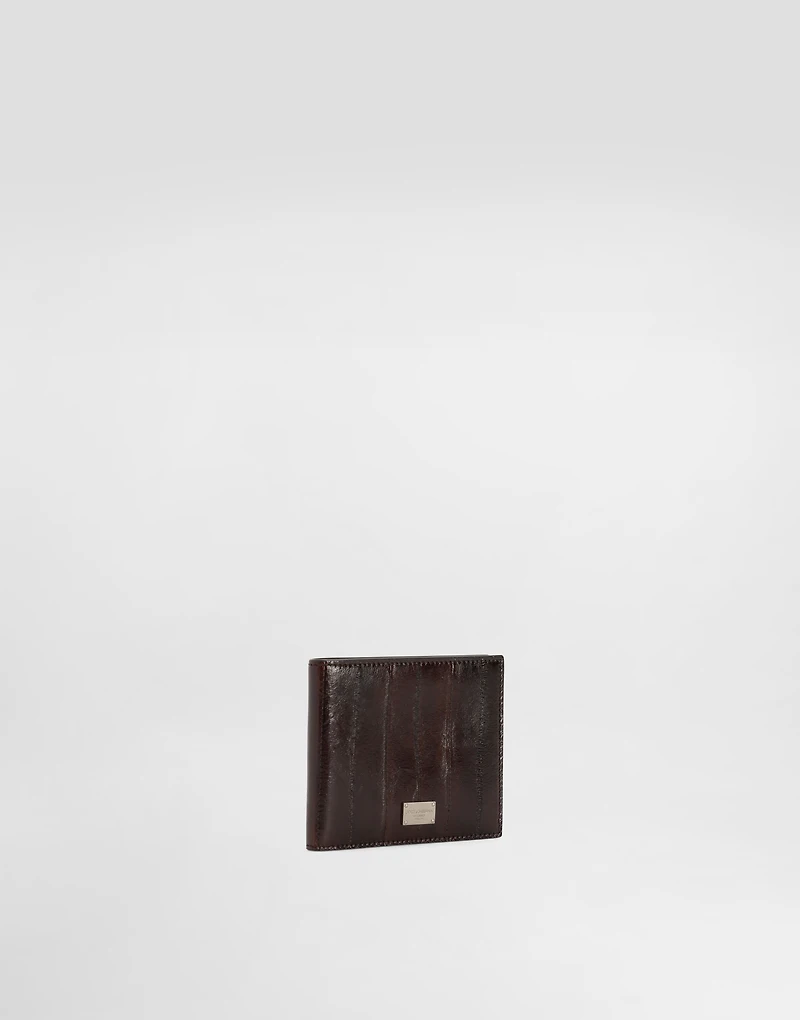 Eel leather wallet