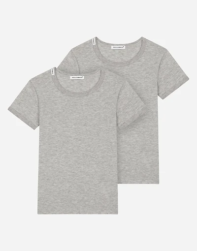 Short-sleeved jersey t-shirt two-pack