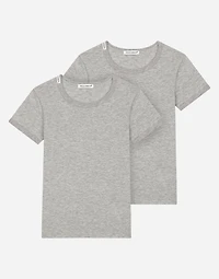Short-sleeved jersey t-shirt two-pack