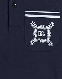 Piqué polo-shirt with DG logo