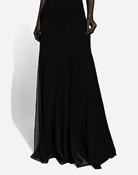 Long tulle slip dress
