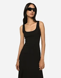 Calf-length cady dress