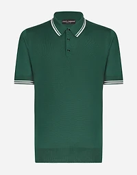 Silk polo-shirt