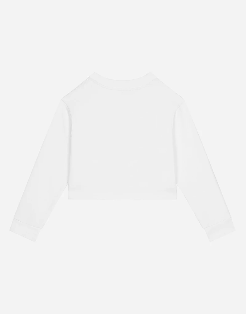 Jersey sweatshirt with DG logo