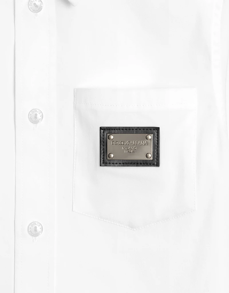Cotton poplin shirt