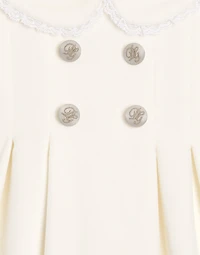 Smooth velvet dress with culottes