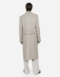 Single-breasted double cashmere coat