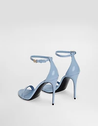Polished calfskin sandals