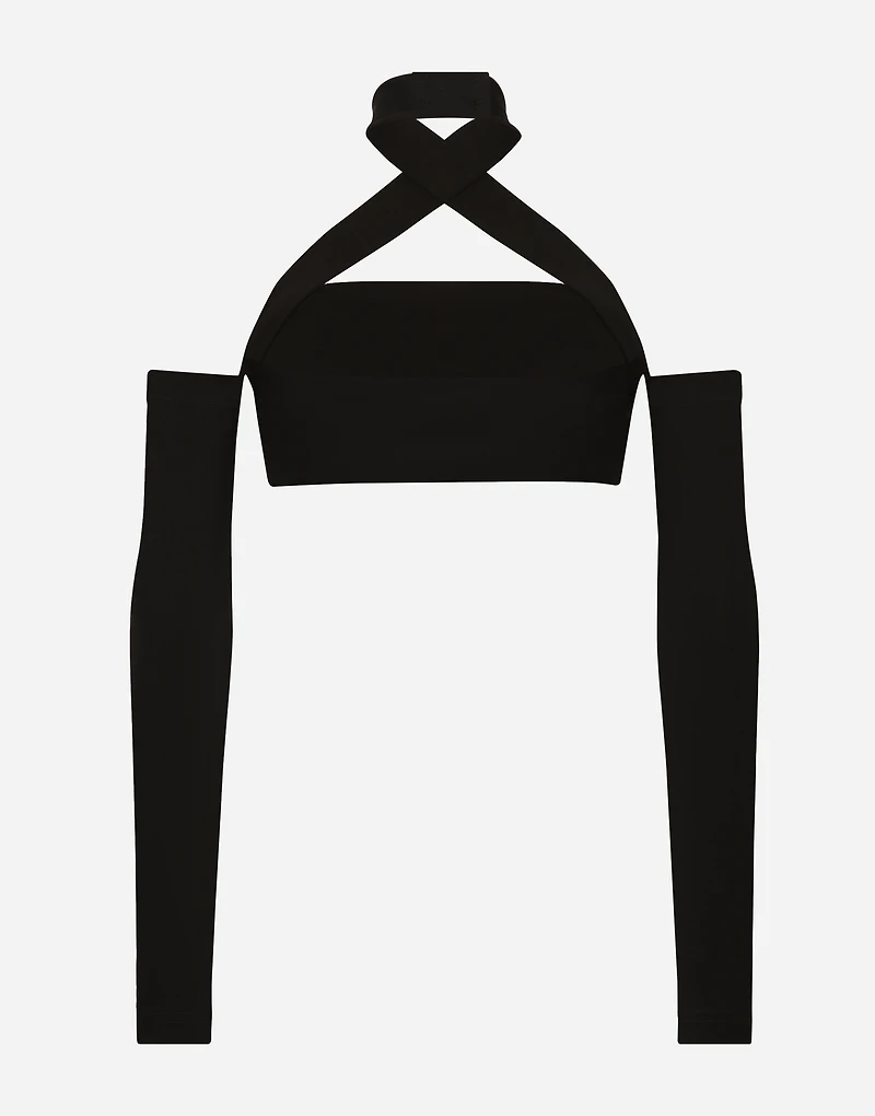 Viscose top with sleeve details