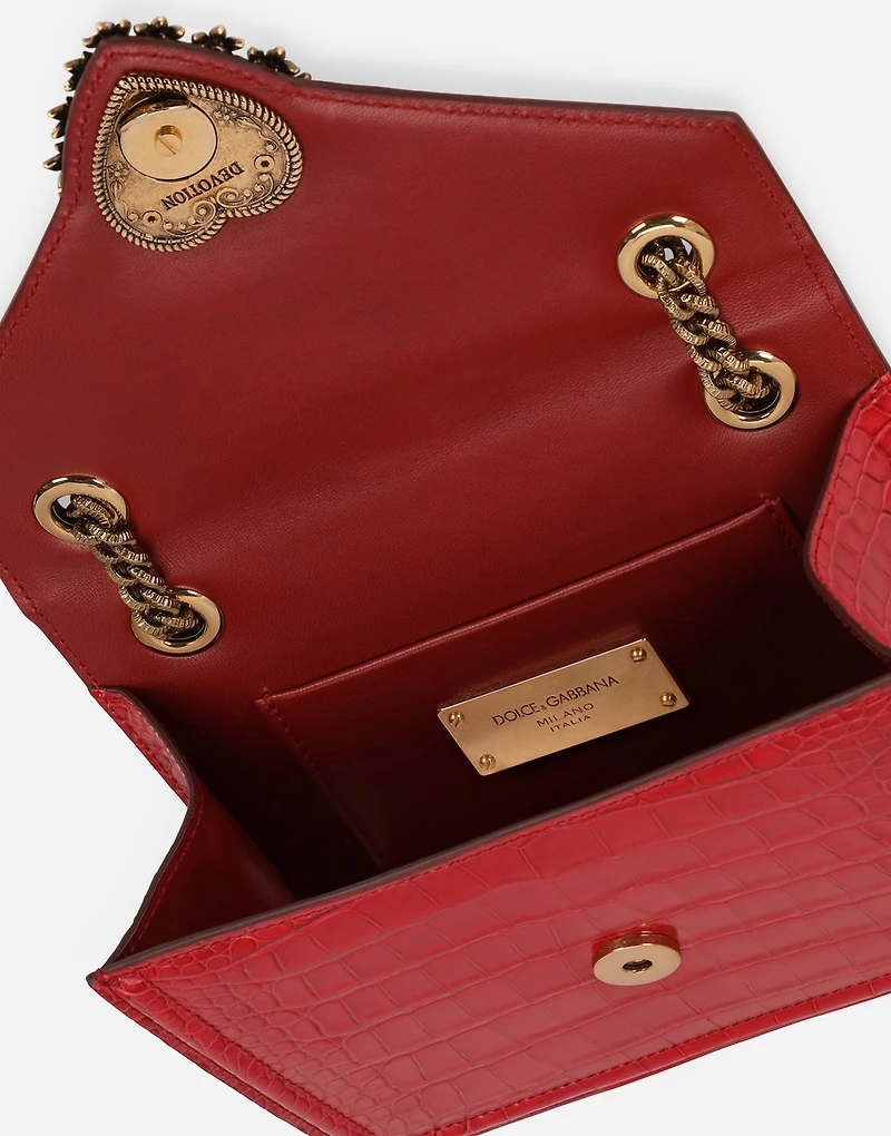 Medium crocodile skin Devotion bag