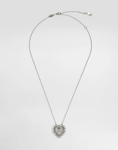 Devotion Necklace 18-carat white gold and diamonds