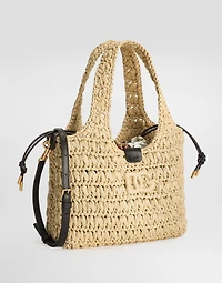 Raffia crochet shopping bag