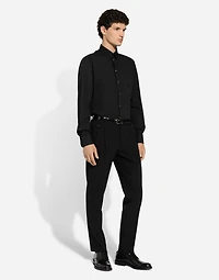 Cotton shirt with DG embroidery