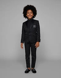 Single-breasted jacquard jacket
