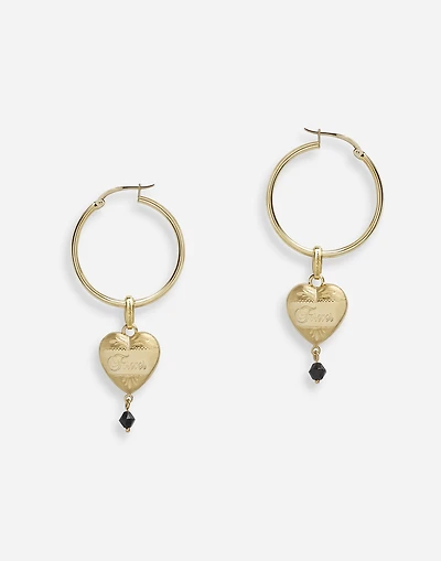 Sicily Earrings 18-carat yellow gold and black jade