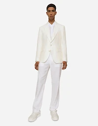 Linen Martini-fit shirt with DG hardware