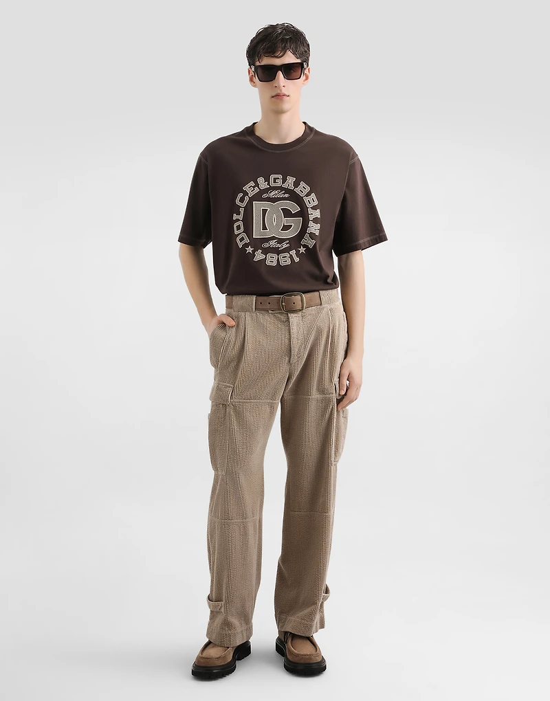 Cotton t-shirt with embroidery