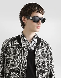 Majolica-print cordonetto lace jacket