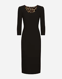 Woolen calf-length dress