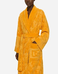 Bath Robe Terry Cotton Jacquard