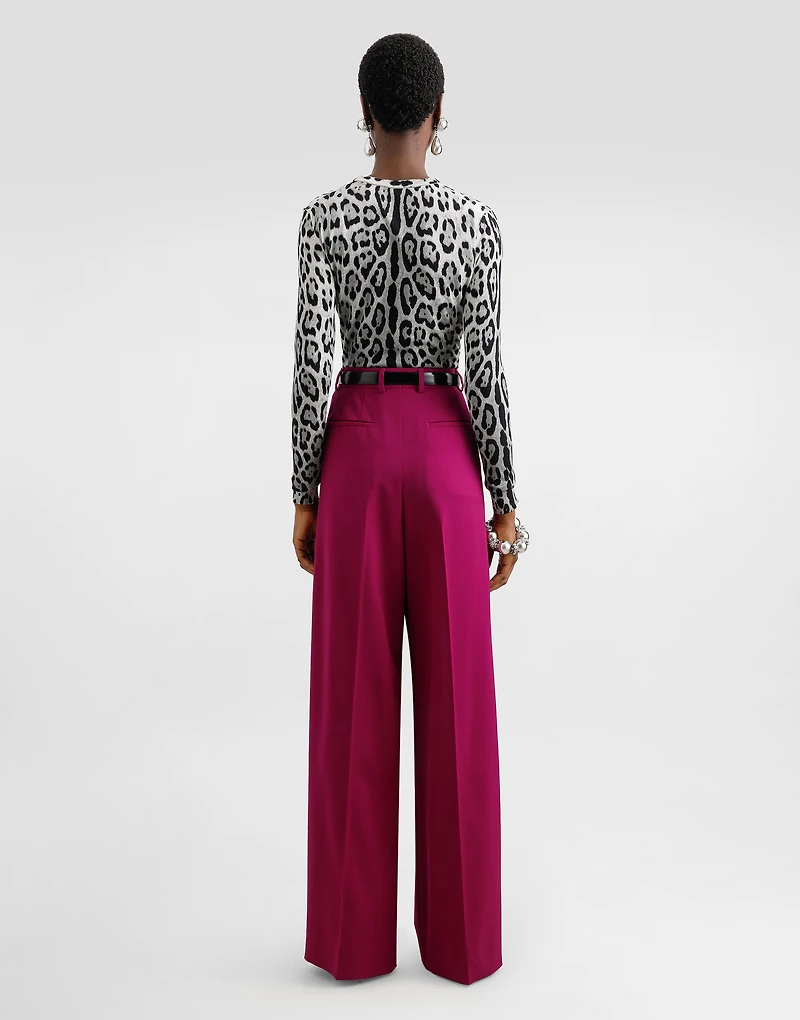 Woolen palazzo pants