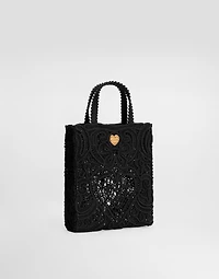 Small cordonetto lace shopper