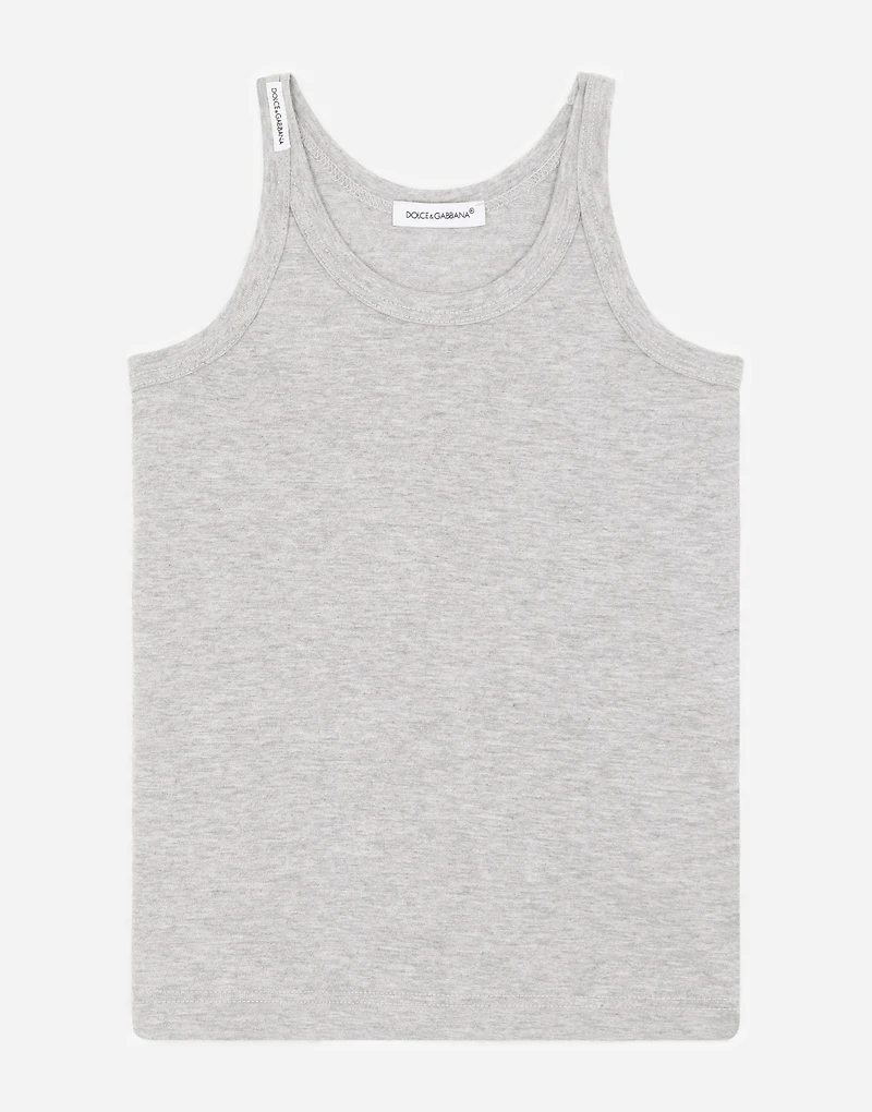 Short-sleeved jersey vest two-pack