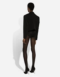 Wool gabardine Spencer tuxedo jacket