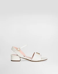 Calfskin sandals with DG logo