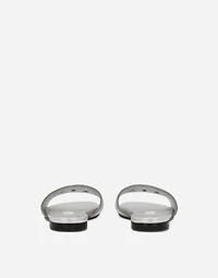 Foiled lambskin sliders