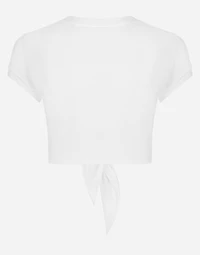 Jersey T-shirt with DG logo and knot detail