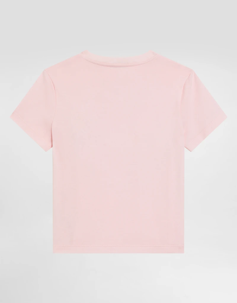 Jersey T-shirt with rhinestone details
