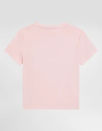 Jersey T-shirt with rhinestone details