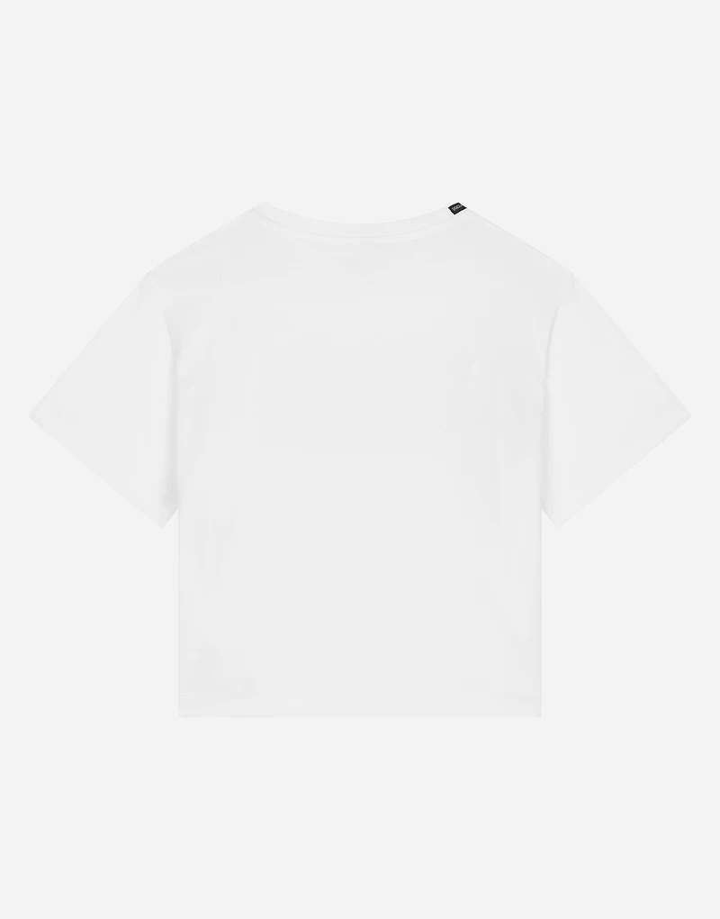 Jersey T-shirt with logo print