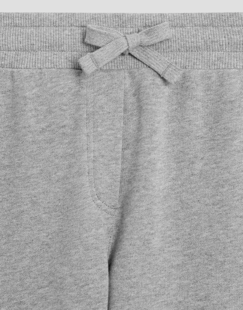 Oversized fleece trousers with DG embroidery
