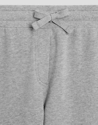 Oversized fleece trousers with DG embroidery