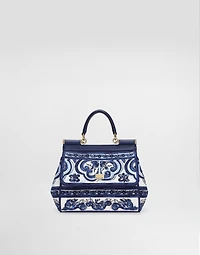 Medium Sicily handbag with Majolica embroidery