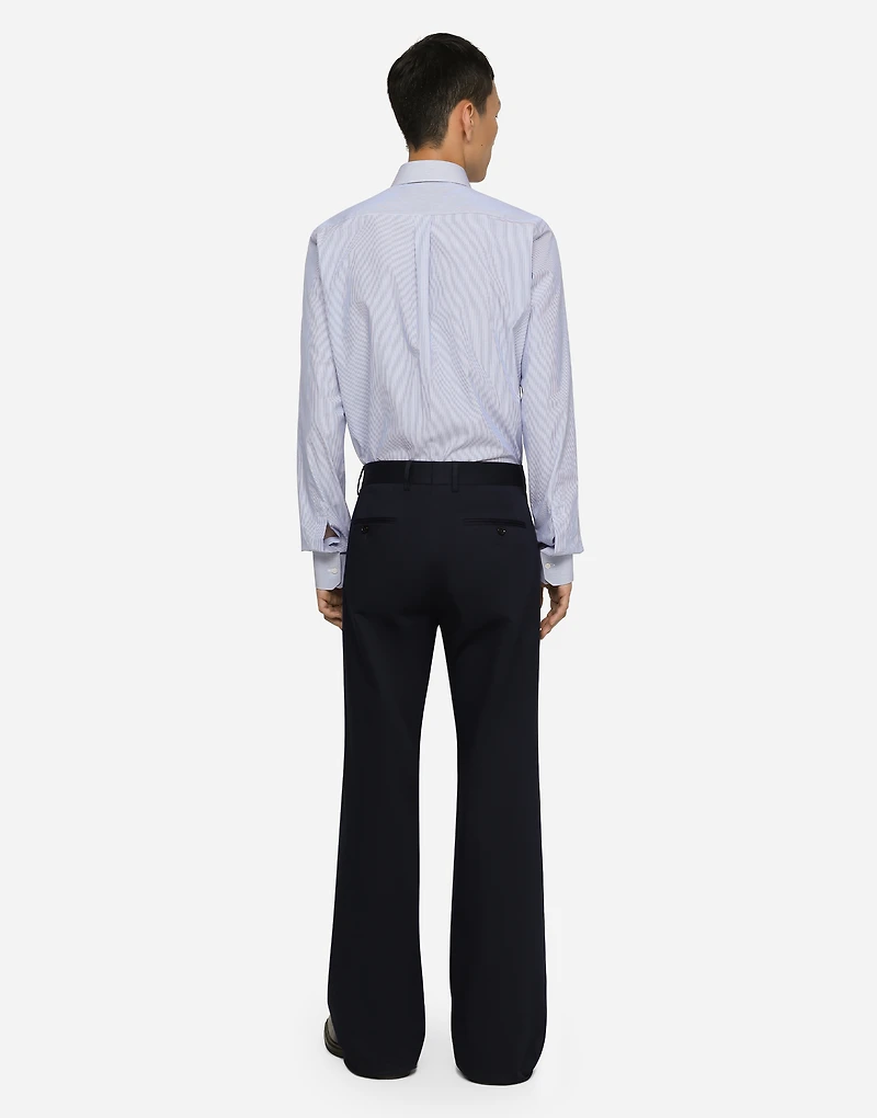 Striped cotton Martini-fit shirt
