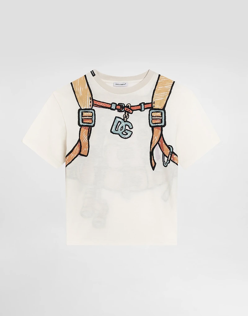 Jerseyt-shirt with backpack print