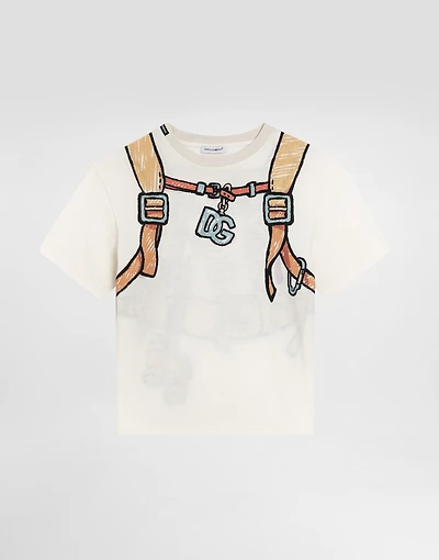 Jerseyt-shirt with backpack print