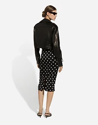 Plongé nappa leather biker jacket