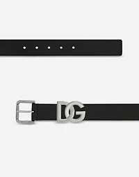 Calfskin belt with DG logo