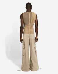 Cotton gabardine cargo pants