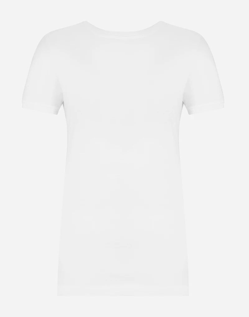 Short-sleeved jersey t-shirt