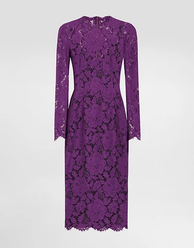 Cordonetto lace sheath dress
